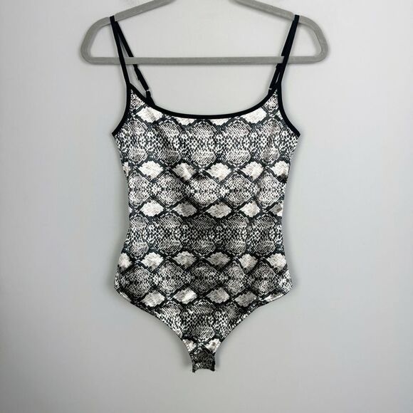 FREE PEOPLE | INTIMATELY Snake Print Thong Style Bodysuit Women’s Size Medium - Picture 3 of 12